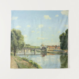 Le Pont Du Chemin De Fer Camille Pissarro Wandteppich