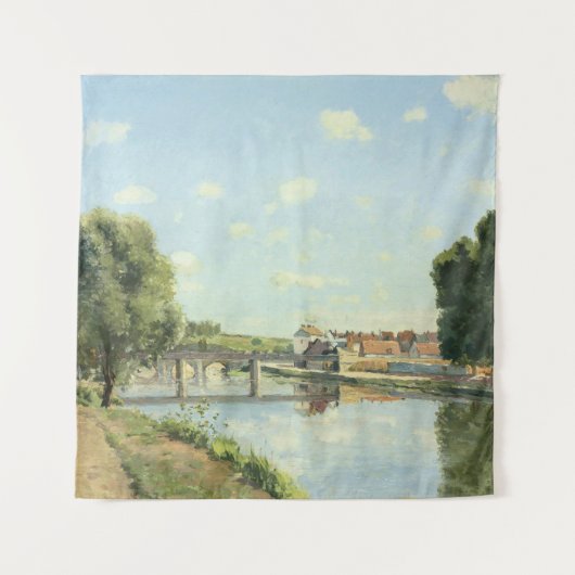 Le Pont Du Chemin De Fer Camille Pissarro Wandteppich (Vorderseite)