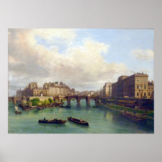 Le Pont-Neuf - Giuseppe Canella - 1832 Poster (Vorne)