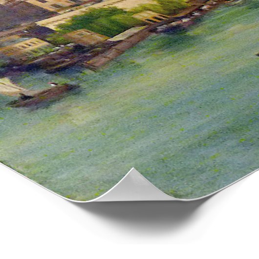 Le Pont-Neuf - Giuseppe Canella - 1832 Poster (Ecke)