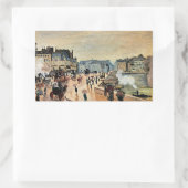 Le Pont Neuf von Claude Monet Rechteckiger Aufkleber (Tasche)