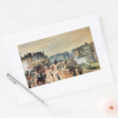 Le Pont Neuf von Claude Monet Rechteckiger Aufkleber (Umschlag)