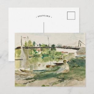 Le Pont sur l’Oise Berthe Morisot Postkarte
