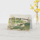 Le Pont sur l'Oise | Berthe Morisot Karte (Gelbe Blume)