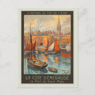 Le Port de Saint-Malo Postkarte