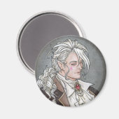 Le Portrait Du Vampire Gothic Magnet (Vorderseite/Rückseite)