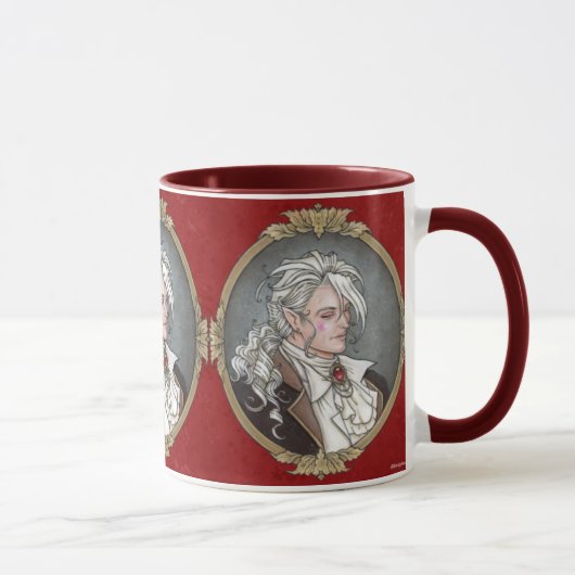Le Portrait Du Vampire-gotische Tasse (Rechts)