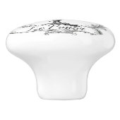 Le Poulet Keramikknauf (Seitenansicht)