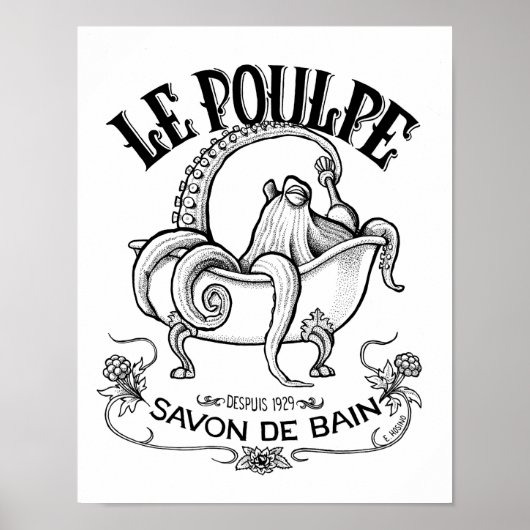 Le Poulpe Bath Soap Poster (Vorne)