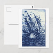 Le Poulpe Colossal 1801 Blue Postkarte (Vorne/Hinten)