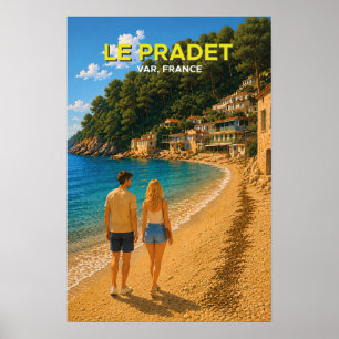 Le Pradet, Frankreich – Vintage-Reiseposter Poster