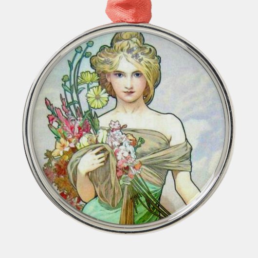 Le Printemps C1895 Silbernes Ornament (Vorne)