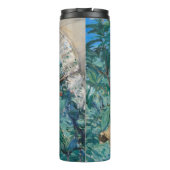 Le Printemps Édouard Manet Woman Portrait Monogram Thermosbecher (Rückseite)