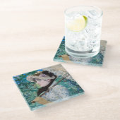 Le Printemps Manet Impressionist Art Malerei Glasuntersetzer (Schrägansicht)