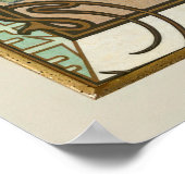 Le Printemps Season Art Nouveau Alphonse Mucha Poster (Ecke)