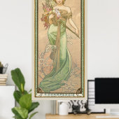 Le Printemps Season Art Nouveau Alphonse Mucha Poster (Heimbüro)