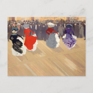 Le Quadrille au Moulin-Rouge   Louis Abel-Truchet Postkarte