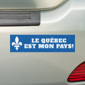 Le Québec est mon zahlt! Autoaufkleber (Auf Auto)