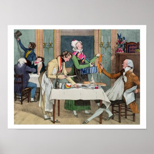 Le Restaurant, Pub. von Rodwell und Martin, 1820 ( Poster (Vorne)