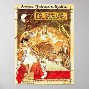 LE REVE Vintages französisches Musical Dance Theat Poster