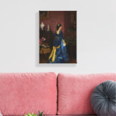 Le Robe Bleu von August Toulmouche Leinwanddruck (Insitu (Wohnzimmer))