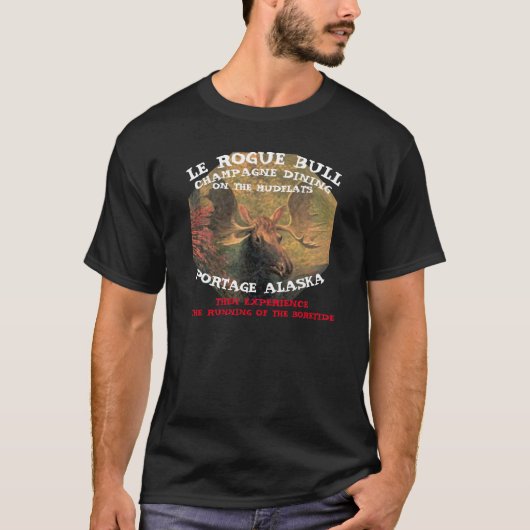 Le Rogue Bull Champagne Essen auf den Mudflats T-Shirt (Vorderseite)