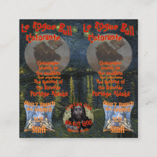 Le Rogue Bull Ristorante Portage Alaska AK Begleitkarte