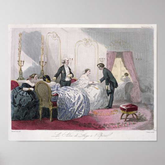 Le Salon de loge a l'Opera Poster (Vorne)