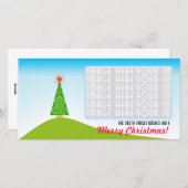 Le Sapin Feiertagskarte (Vorne/Hinten)