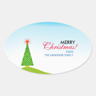 Le Sapin Ovaler Aufkleber