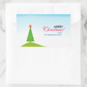 Le Sapin Rechteckiger Aufkleber (Tasche)