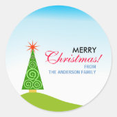 Le Sapin Runder Aufkleber (Vorderseite)