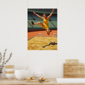 LE SAUT EN LONGUEUR (The Long Jump) Poster (Küche)