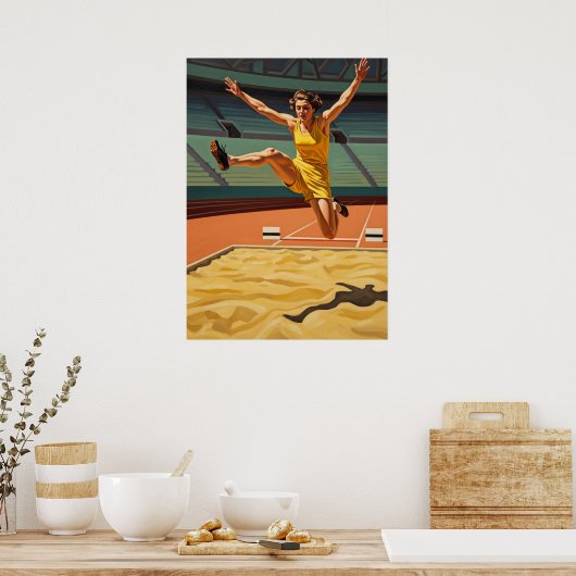 LE SAUT EN LONGUEUR (The Long Jump) Poster (Küche)