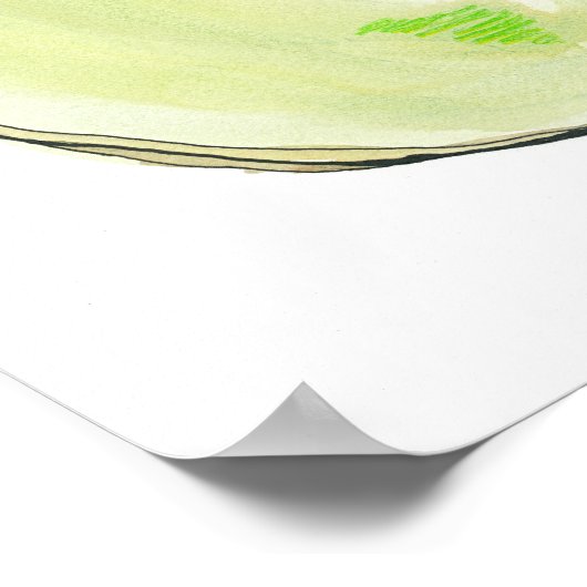 Le Savon Poire Poster (Ecke)