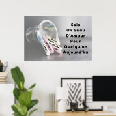"Le Seau" Affiche Citation Positive Poster (Heimbüro)