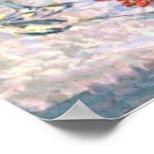 Le Sidaner: Tabelle unter Blätter in der Sonne Poster (Ecke)