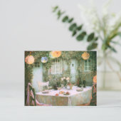Le Sidaner: Tisch mit Lanterns Postkarte (Stehend Vorderseite)