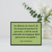 Le silence se meurt postkarte (Stehend Vorderseite)
