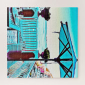 Le Sirenuse in Positano, Italien, Tea Time Puzzle (Horizontal)