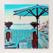 Le Sirenuse in Positano, Italien, Tea Time Puzzle (Vertikal)