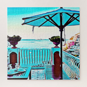 Le Sirenuse In Positano, Italien, Teezeit Puzzle