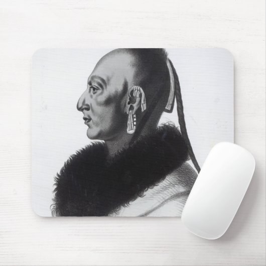 Le Soldat du Chene, ein Osage-Leiter Mousepad (Mit Mouse)