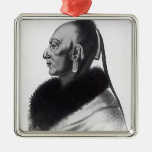 Le Soldat du Chene, ein Osage-Leiter Ornament Aus Metall
