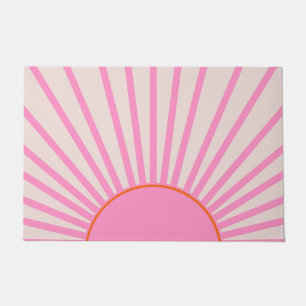 Le Soleil 01 Sonne Pink Sonnenschein Fußmatte