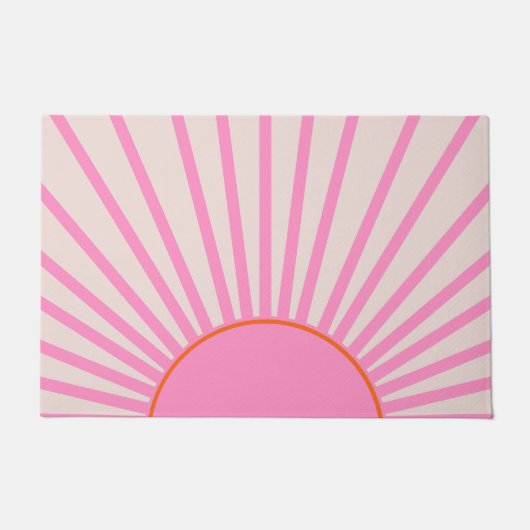 Le Soleil 01 Sun Pink Sunshine Fußmatte (Vorderseite)