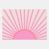 Le Soleil 01 Sun Pink Sunshine Geschenkpapier Set (Vorderseite 3)