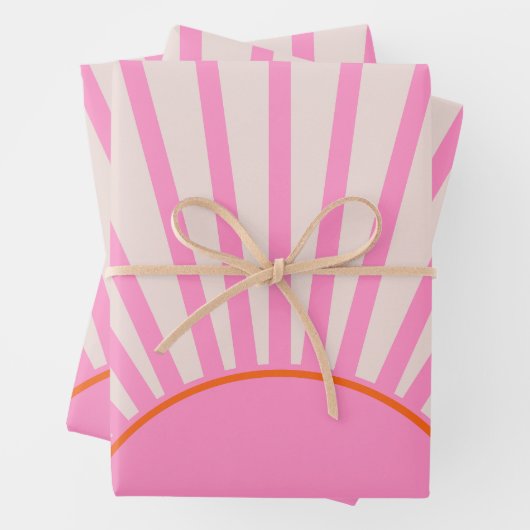 Le Soleil 01 Sun Pink Sunshine Geschenkpapier Set (Beispiel)
