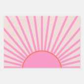 Le Soleil 01 Sun Pink Sunshine Geschenkpapier Set (Vorderseite)