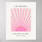 Le Soleil 01 Sun Pink Sunshine Poster (Vorne)